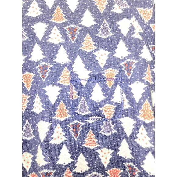 Cuddl Duds Pajama Top Womens Size XS Christmas Trees Super Soft - Picture 2 of 5